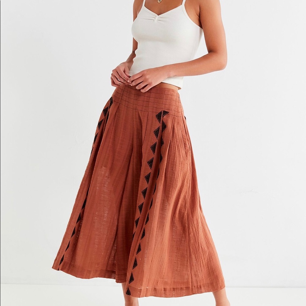 UO Rye Mid-Rise Culottes Pants XS